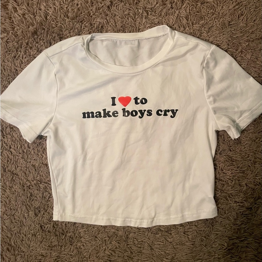 White 2000s inspired Tshirt